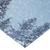 Bevroren sneeuwwinterbos tafelkleed (Gekanteld)