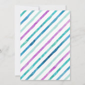 Bevroren Snowflake Invitation Kaart (Achterkant)