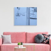 Bevroren stoellift canvas afdruk (Insitu (Woonkamer))