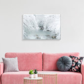 Bevroren stroom - canvas afdruk (Insitu (Woonkamer))