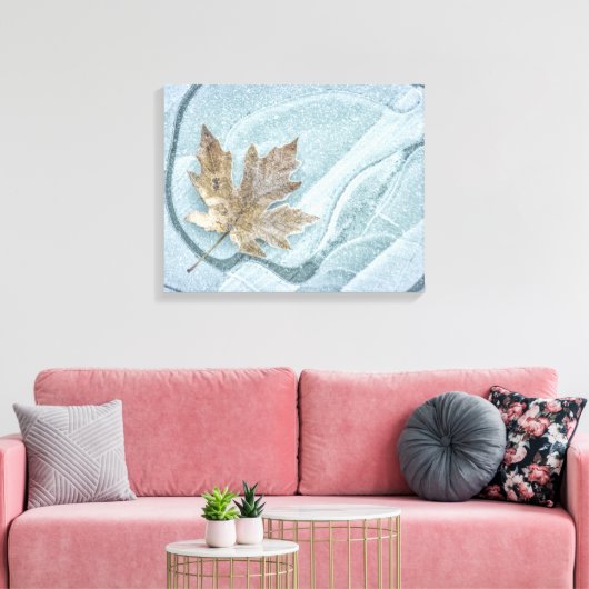 Bevroren tapelleder, bevroren op ijs canvas afdruk (Insitu (Woonkamer))
