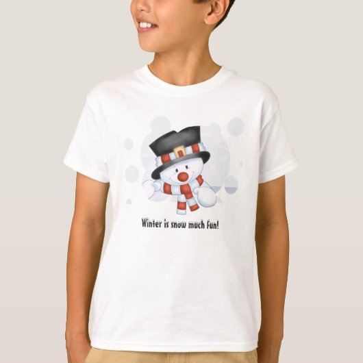 Bevroren van de T-shirt van het Snowman-Kind (Voorkant)