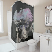Bevroren verfkristallen abstracte kunst douchegordijn (In situ)