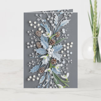 Bevroren Winter Sneeuwklokje Bloemstuk Kaart