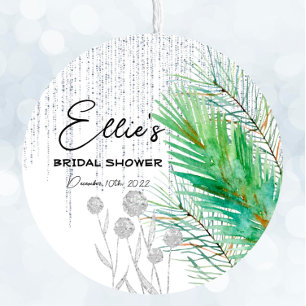 Bevroren Winter - Zilver - Stickervel voor meerder Ronde Sticker