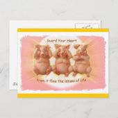 Bewaak Uw Hart Briefkaart (Voorkant / Achterkant)