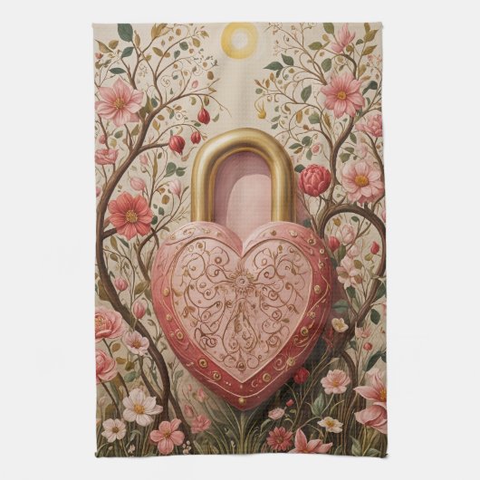 Bewaakt hart theedoek (Verticaal)