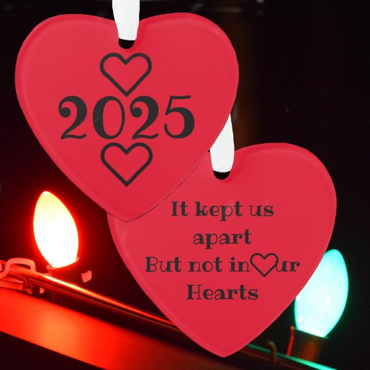 Bewaar apart maar niet in ons hart ornament