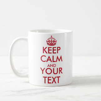BEWAAR CALM EN-Creëer uw eigen tekst side1 en side Koffiemok