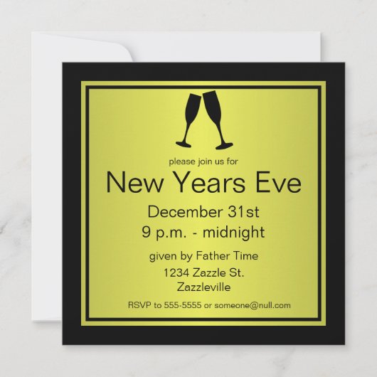 BEWAAR CALM EN PARTIJ AAN, UITNODIGING CHAMPAGNE (Voorkant)