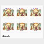 BEWAAR CHRISTUS IN KERST STICKERS (Vel)