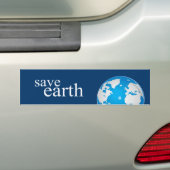 BEWAAR DE AARDE BUMPERSTICKER (Op auto)