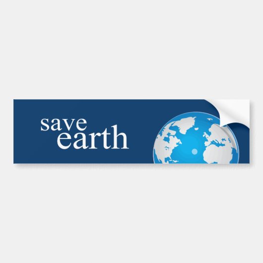 BEWAAR DE AARDE BUMPERSTICKER (Voorkant)