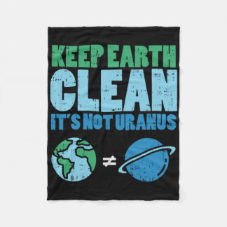 Bewaar de aarde schoon met het niet-Uranus Shirt Fleece Deken