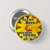 Bewaar de bijenGo Organic Ronde Button 5,7 Cm (Voorkant /achterkant)