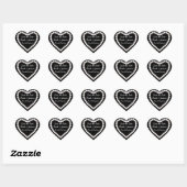 Bewaar de Date Diamond hart Sticker (Vel)