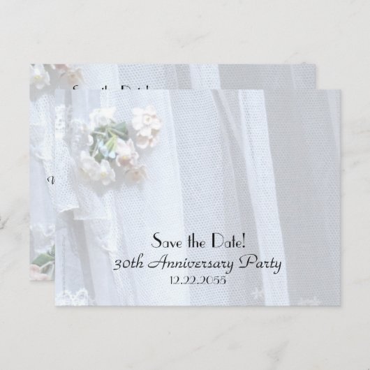 Bewaar de datum 30e Jubileum Aankondiging (Voorkant / Achterkant)