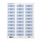 Bewaar de datum aangepaste naam retouradres etiket (Full Sheet)