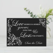 Bewaar de datum aankondiging (Staand voorkant)