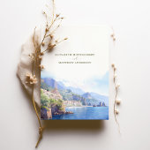 Bewaar de datum Amalfi Coast Italië Bestemming Kaart