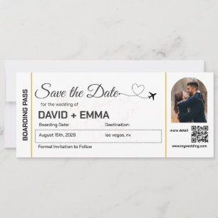 Bewaar de datum Arch Foto Huwelijksbestemming Save The Date