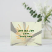 Bewaar de datum Bloodroot Bloem Aankondigingskaart (Staand voorkant)