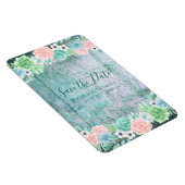 Bewaar de datum! Boho vetplanten geometrisch frame Magneet (Rechterzijde)