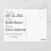 Bewaar de datum briefkaart (Achterkant)