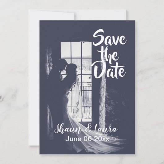 Bewaar de datum bruid en bruidegom save the date (Voorkant)