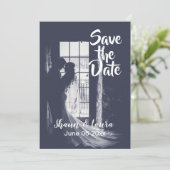 Bewaar de datum bruid en bruidegom save the date (Staand voorkant)