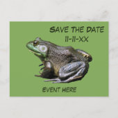 Bewaar de datum Bullfrog Natuur Briefkaart (Voorkant)