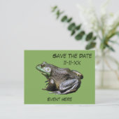 Bewaar de datum Bullfrog Natuur Briefkaart (Staand voorkant)