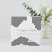 Bewaar de datum Claddagh Goud Save The Date (Staand voorkant)