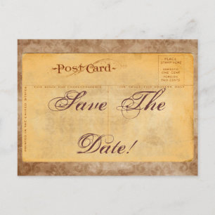 Bewaar de datum! Damask Invitation Briefkaarten