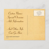  Bewaar de datum! Damask Invitation Briefkaarten (Achterkant)