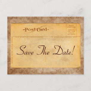 Bewaar de datum! Damask Invitation Briefkaarten
