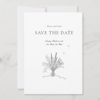 Bewaar de datum eenvoudige bruiloft save the date