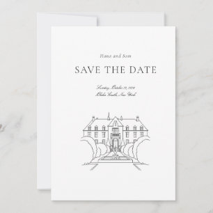 Bewaar de datum eenvoudige bruiloft save the date