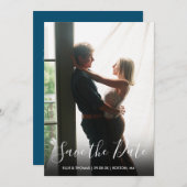 Bewaar de datum Elegant Schrift Eenvoudig Modern F Save The Date (Voorkant / Achterkant)