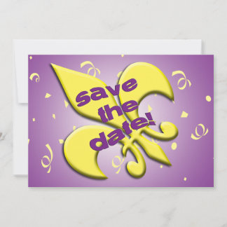 Bewaar de datum Fleur de Lys Trouw Aankondiging