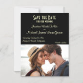 Bewaar de datum fotoaankondiging magnetische uitnodiging (Voorkant)