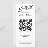 Bewaar de datum Fotostrip Elegant QR Code Wedding (Voorkant)
