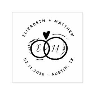 bewaar de datum handgeschreven bruiloft Rubber Sta Zelfinktende Stempel