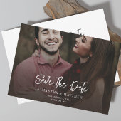 Bewaar de datum handgeschreven foto Elegante Trouw Save The Date