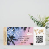 Bewaar de datum instapkaart kaart Cruise QR-code u (Staand voorkant)