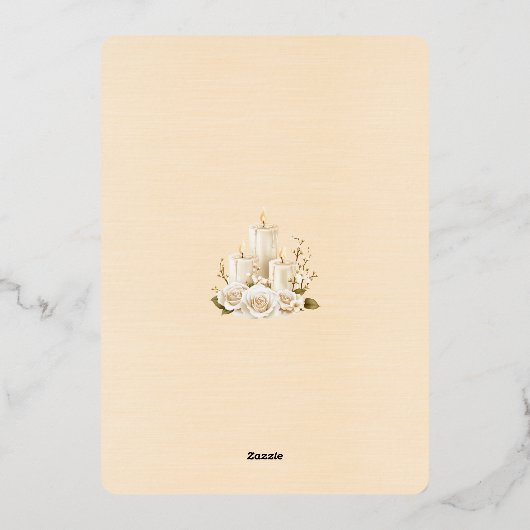 Bewaar de datum juni 2026 Trouwdag Folie Uitnodiging (Achterkant)