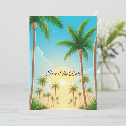 Bewaar De Datum Kaart (Staand voorkant)