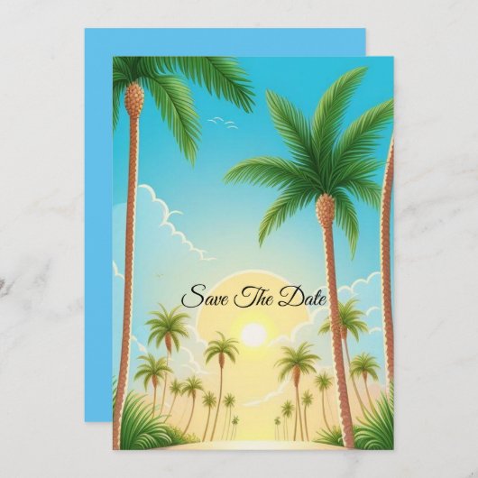 Bewaar De Datum Kaart (Voorkant / Achterkant)