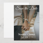 Bewaar de datum kaart (Voorkant / Achterkant)