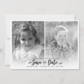Bewaar de datum, kinderen trouwen, foto save the date (Voorkant)